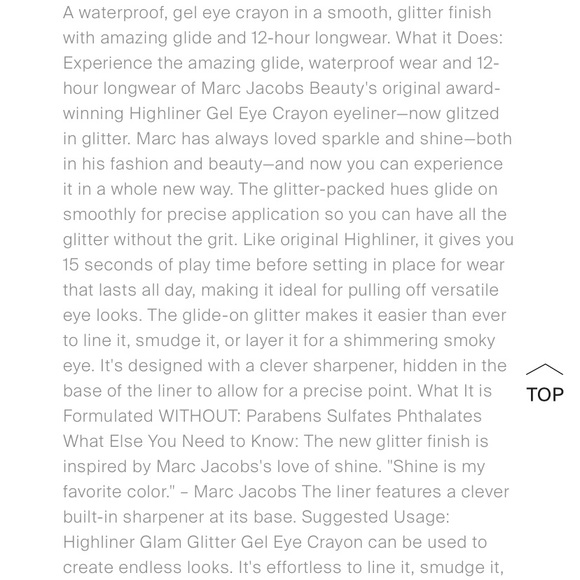 Marc Jacobs Highliner Glam Glitter Eye Crayon - Picture 16 of 16